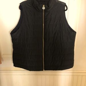 Michael Kors Black Puffy Vest-Plus Size-2X
